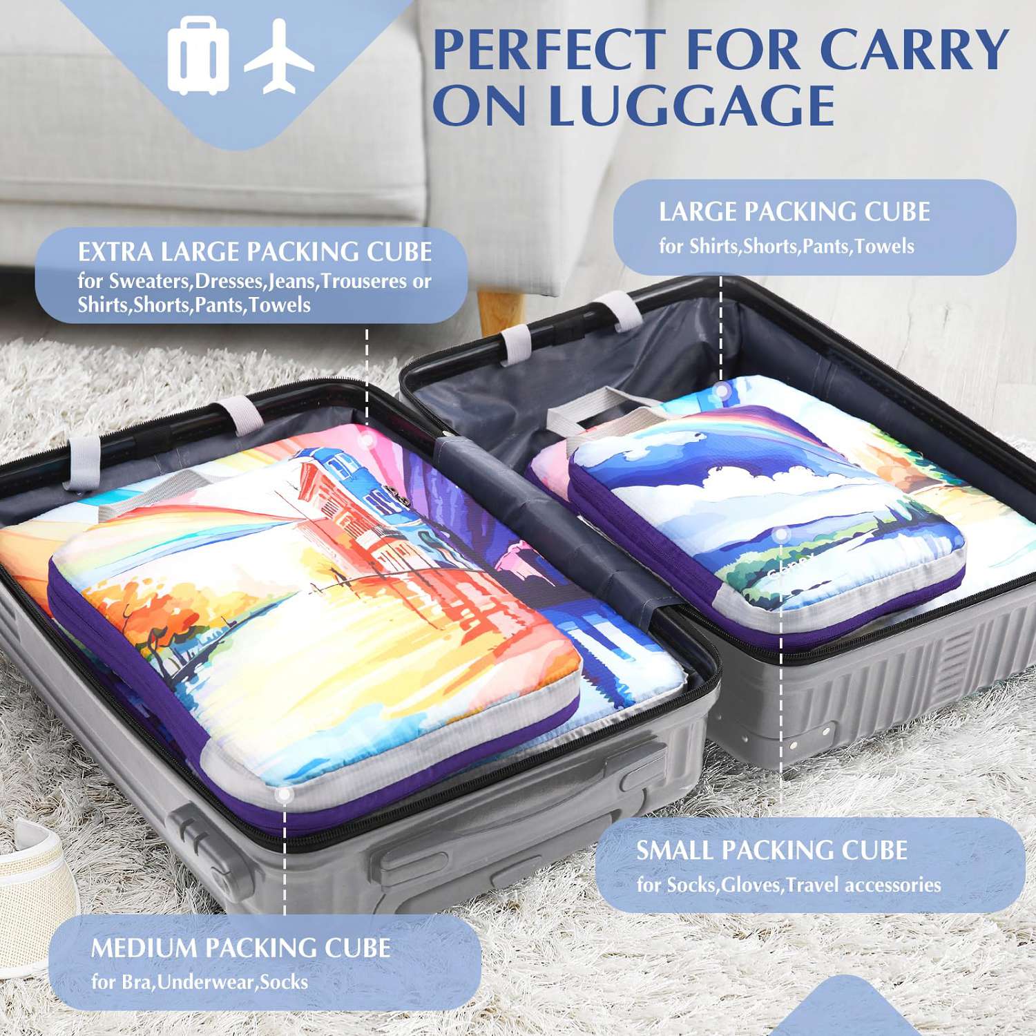 travel luggage organizers