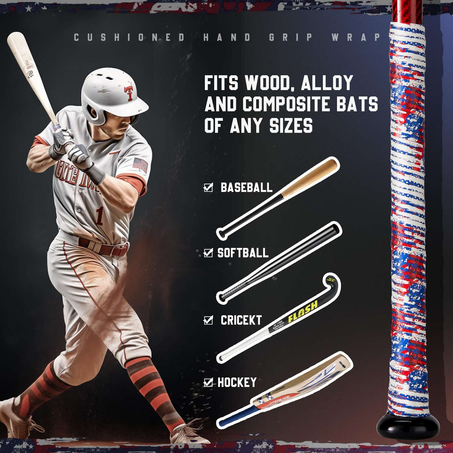 wooden bat grip tape