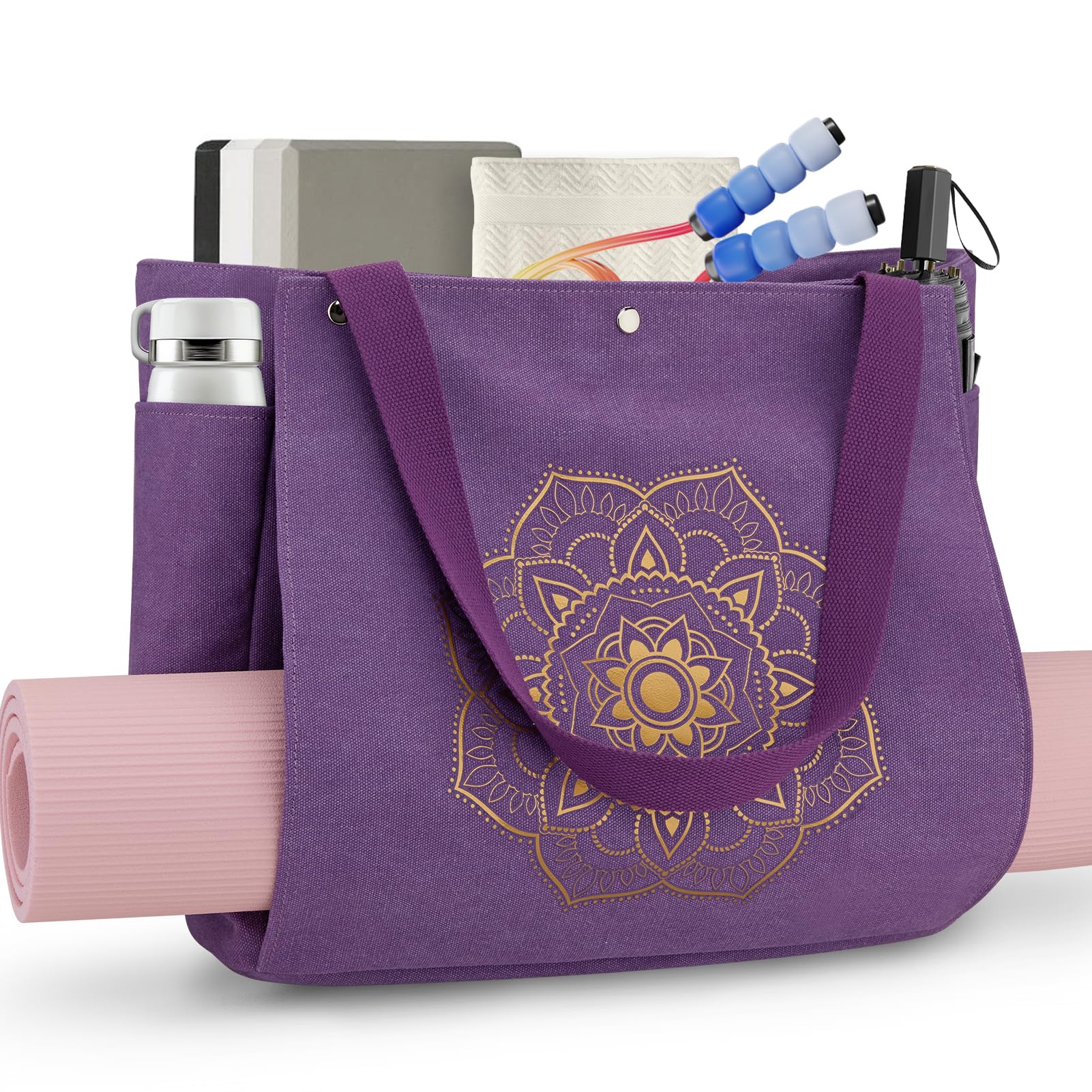 yoga bag for mat and blocks