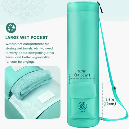 yoga bag with waterproof pocket