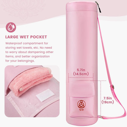 yoga bag with wet pocket